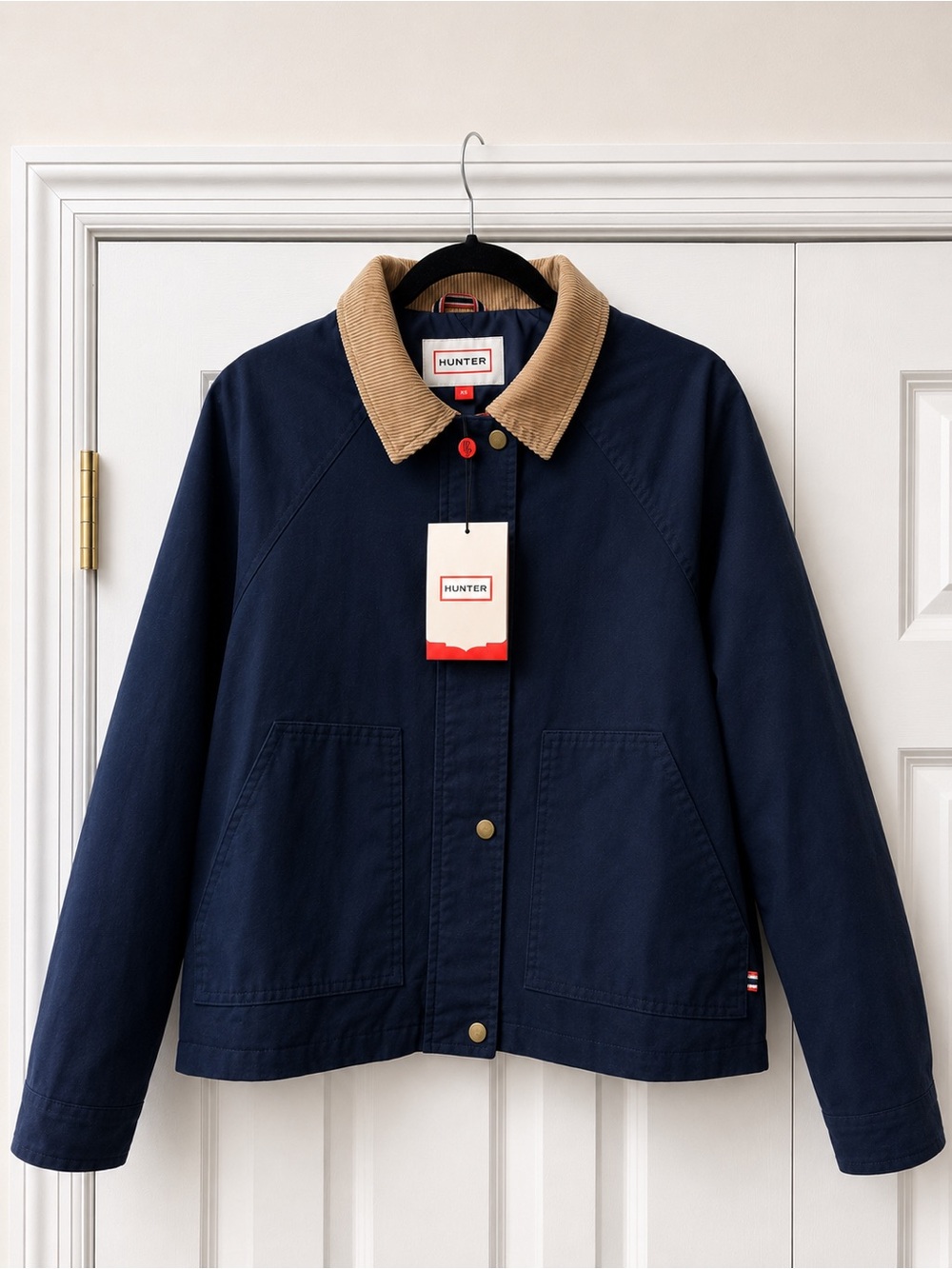 Hunter Women's Navy Oversized Barn Jacket